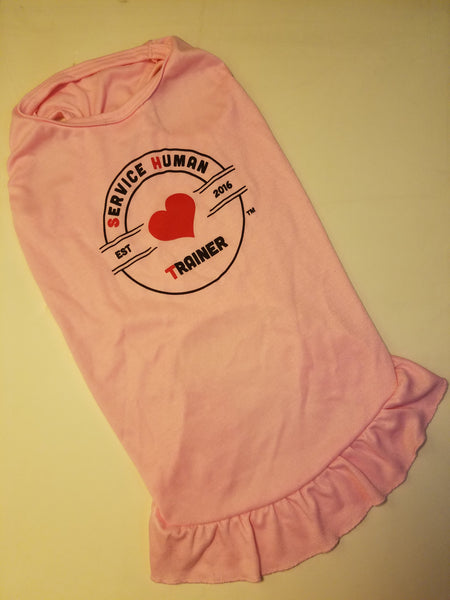 Dog T-Shirt with Pink Ruffles - Trainer