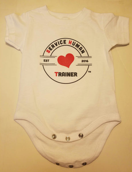 Baby Bodysuit / Onesie - Service Human Trainer - Tilted Heart