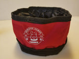 Zippered Pet Food Travel Bowl - Trainer Dog