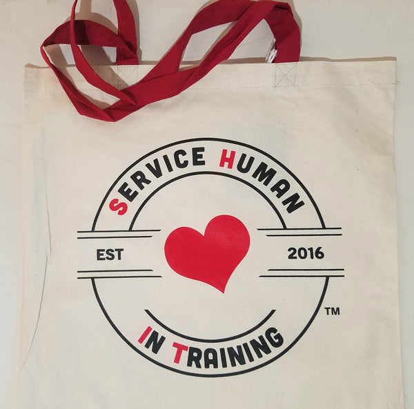 Canvas Tote Bags (Hearts in Training)