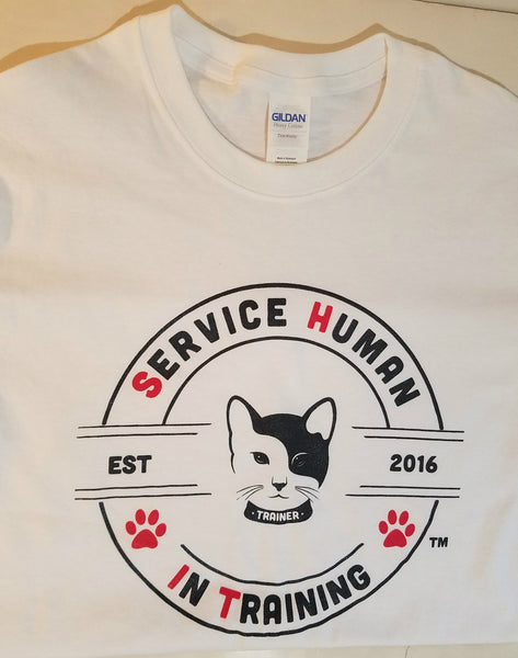 Ying Yang Cat - Service Human in Training (SHiT) T-Shirts
