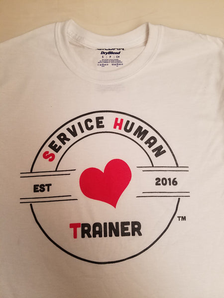 Tilted Heart - Service Human Trainer T-Shirts